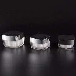 Косметическая упаковка из АБС-акрила As Pp, пустая акриловая банка для крема 2 унции, баночка для крема для лица 50 г 30 г, роскошная пластиковая акриловая баночка для крема