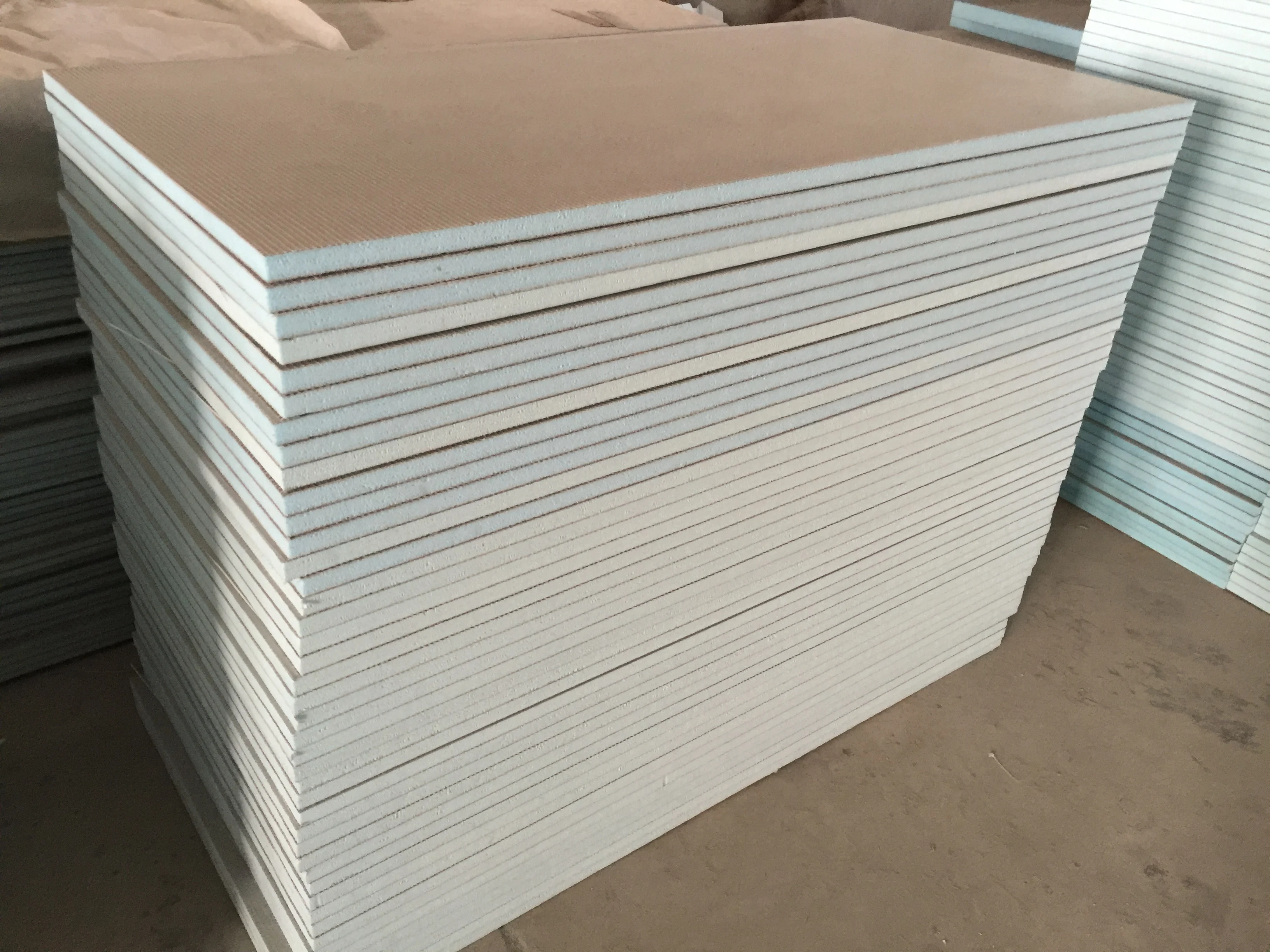Lightweight Wall Panel Clapboard Soundproof Insulation XPS Foam Tile Backer Board