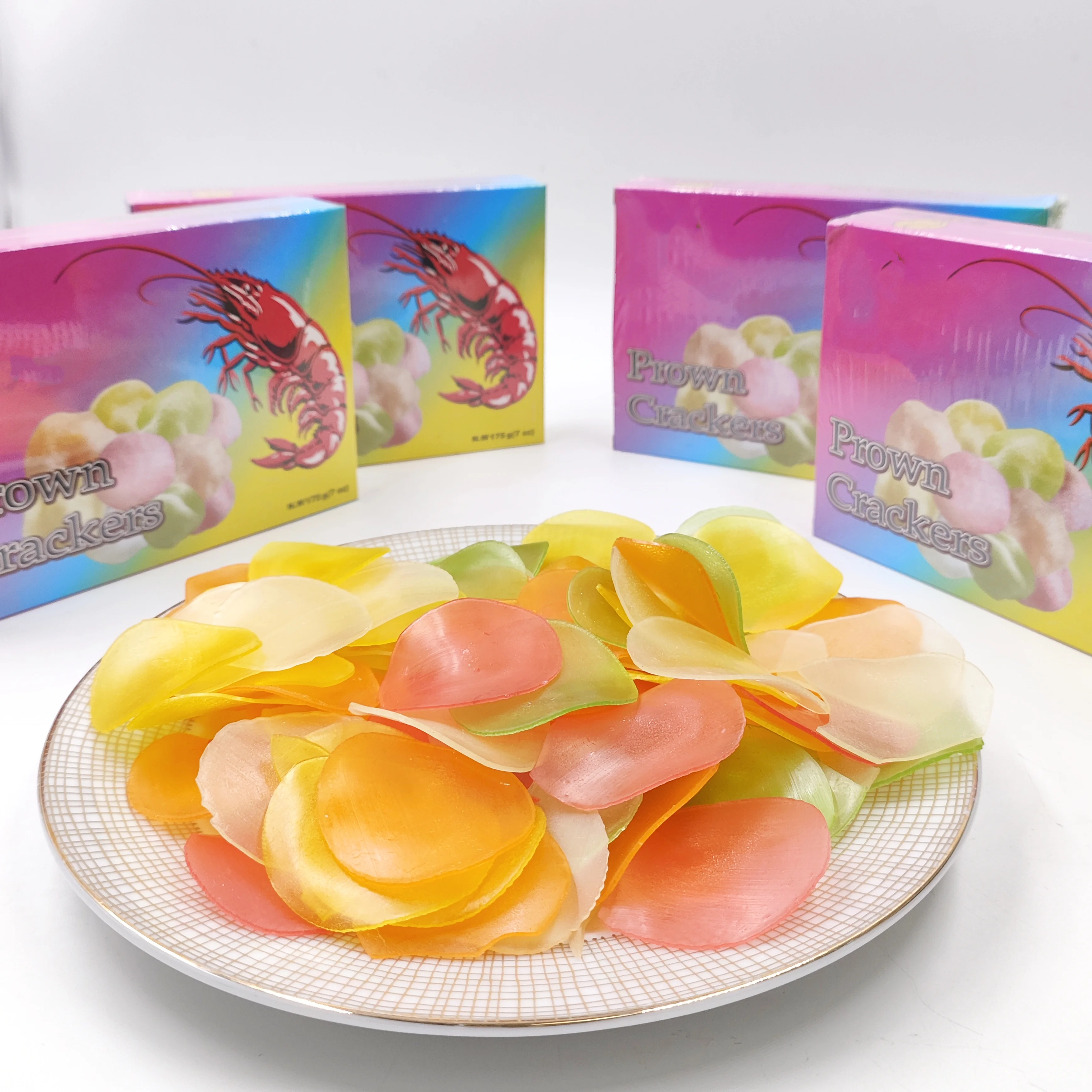 2024 Competitive Price  Seafood Product Shrimp Crakers Shrimp Flavored Snacks Prawn Cracker OEM