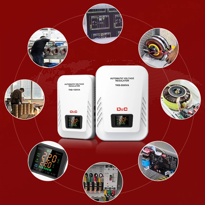 Factory Direct Price 80V-260V 1KVA 3KVA 5KVA 8KVA Wall mounted voltage stabilizer automatic 220V avr regulator