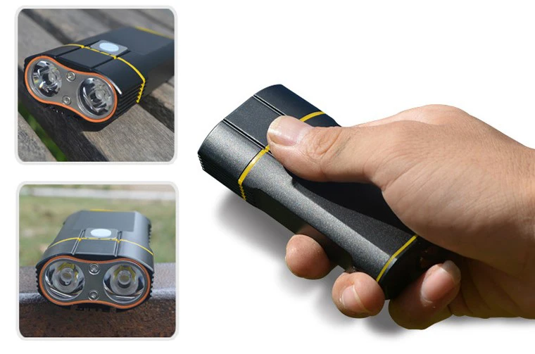 1000 люмен 2 светодиодные лучшие Фонари для горного велосипеда перезаряжаемая велосипедная фара для ночной езды