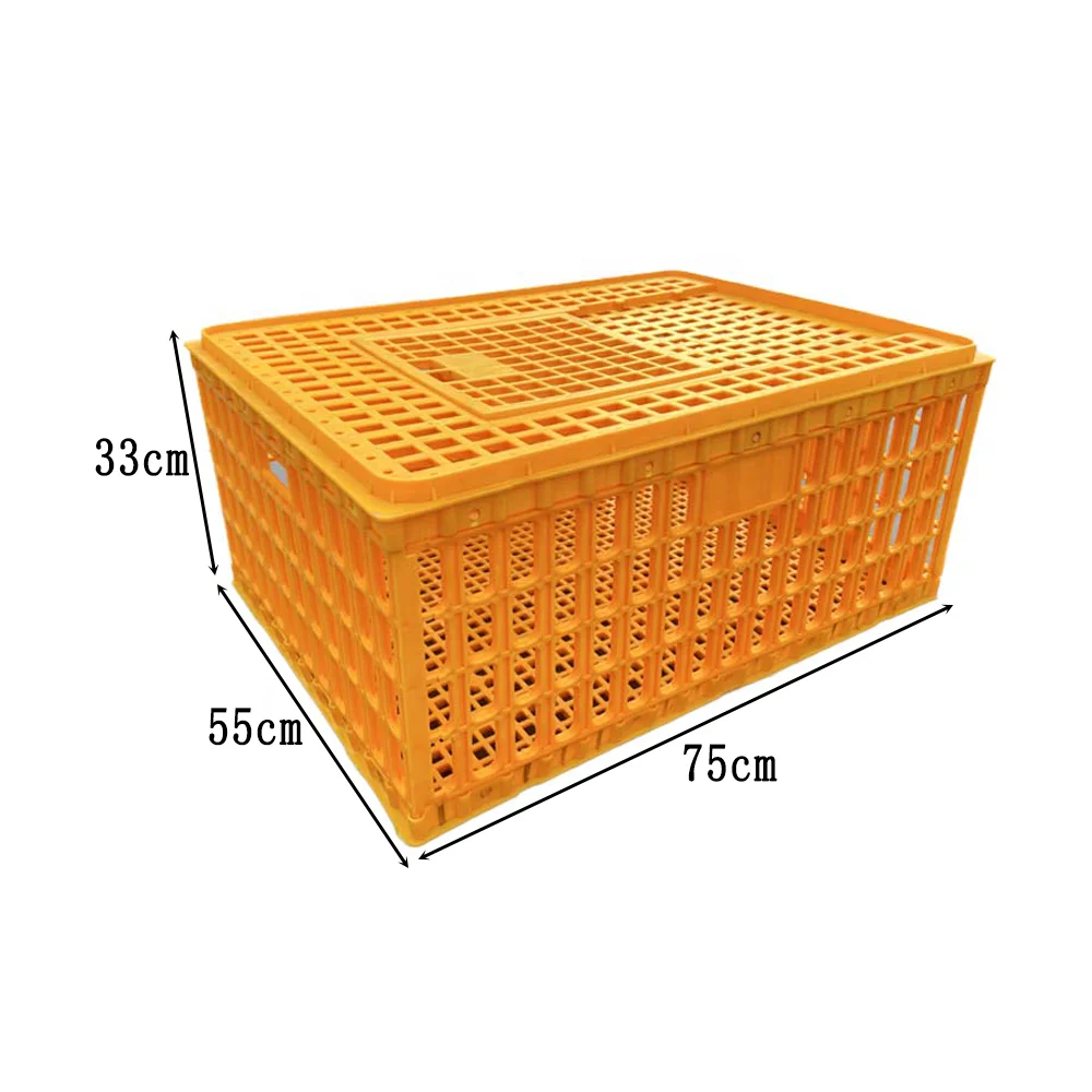 New Plastic Transportation Cage for Chicken Rabbit Duck Pigeon-turnover Box for Home Chicken Coop