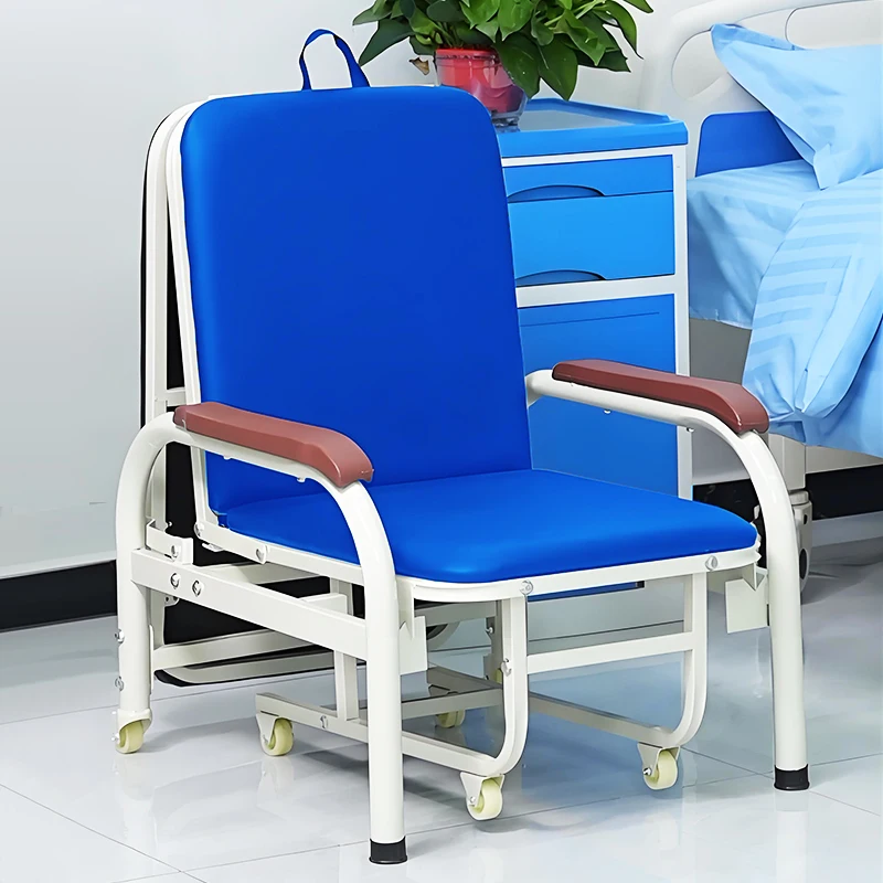 China Factory Price Portable Folding Hospital Sleeping Chair Patient Room Medical Accompany Chair