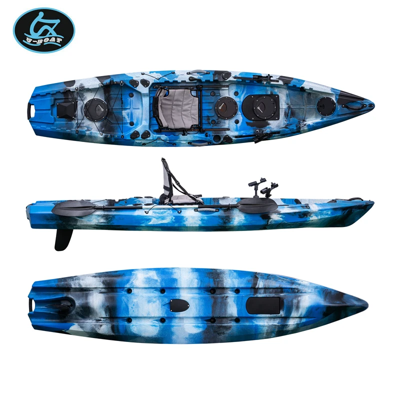 U-Boat 12ft pedal drive kayak normal Chinese fishing kayak for sale - K11