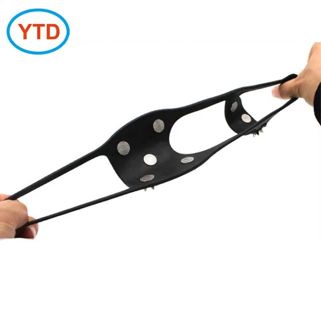 Silicone Spikes Cleats for Snow and Ice Fishing Snow Walking Ice Cleat for Boots Shoes Sole Snow Walking Crampons Travel Kits
