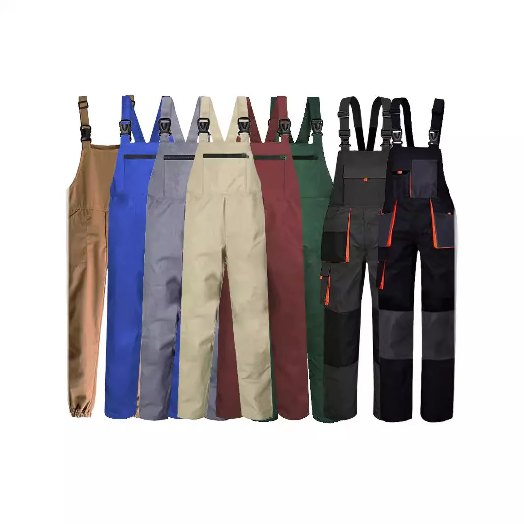 Customized Fashion Multiple Pockets Wear Resistant Safety Overalls Workwear Uniform Clothes For Work