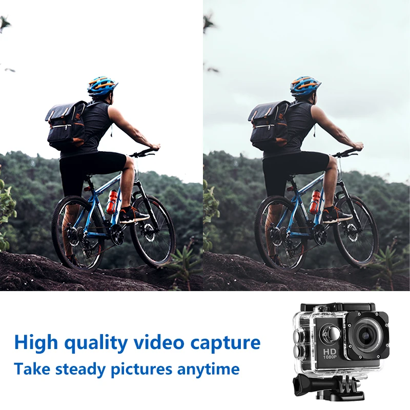 Outdoor 50 In 1  Action Camera kit with 1080P Hd Lens Underwater Professional Video Sports Camera