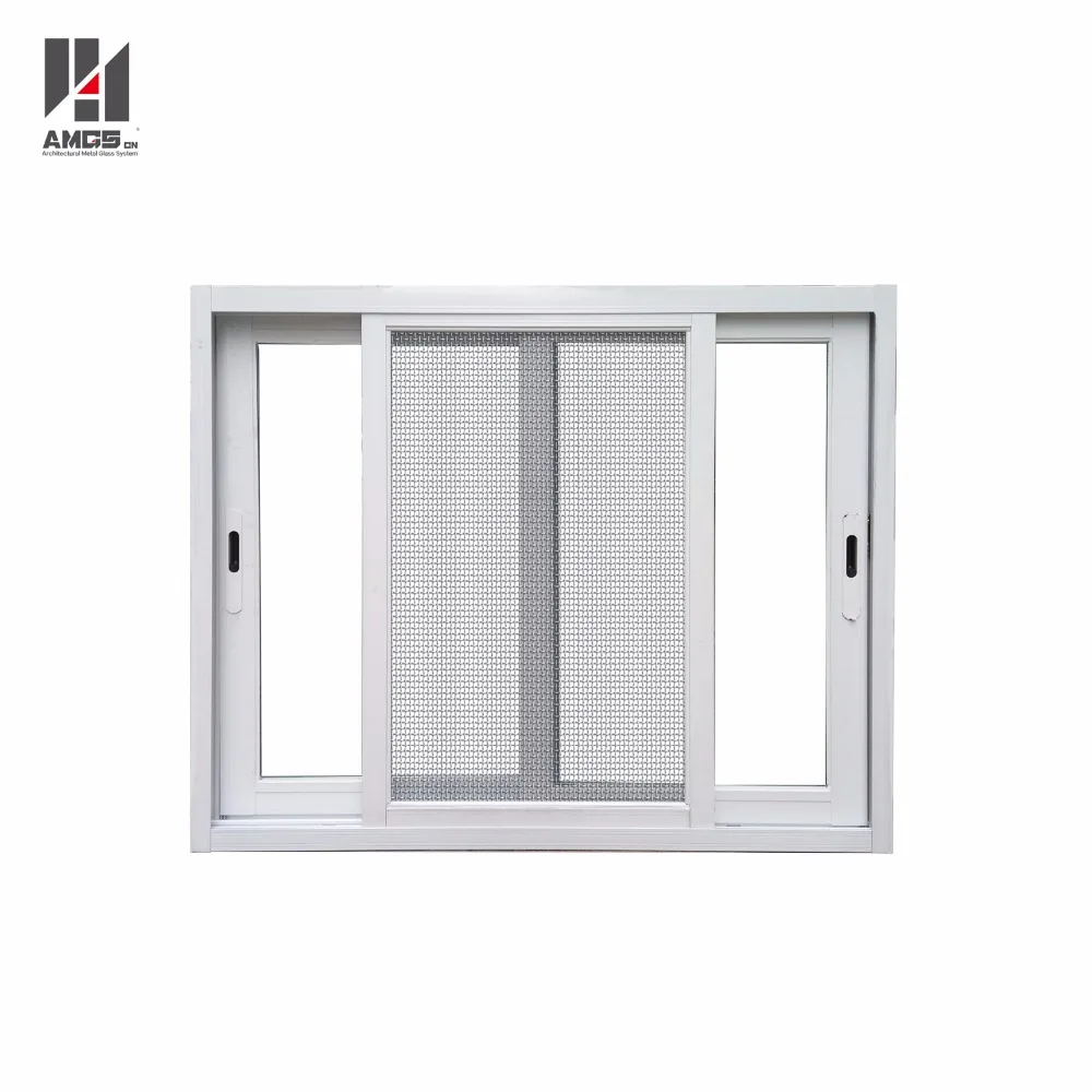 
Aluminium Grill Design, Aluminum Sliding Glass Window With Mosquito Net 
