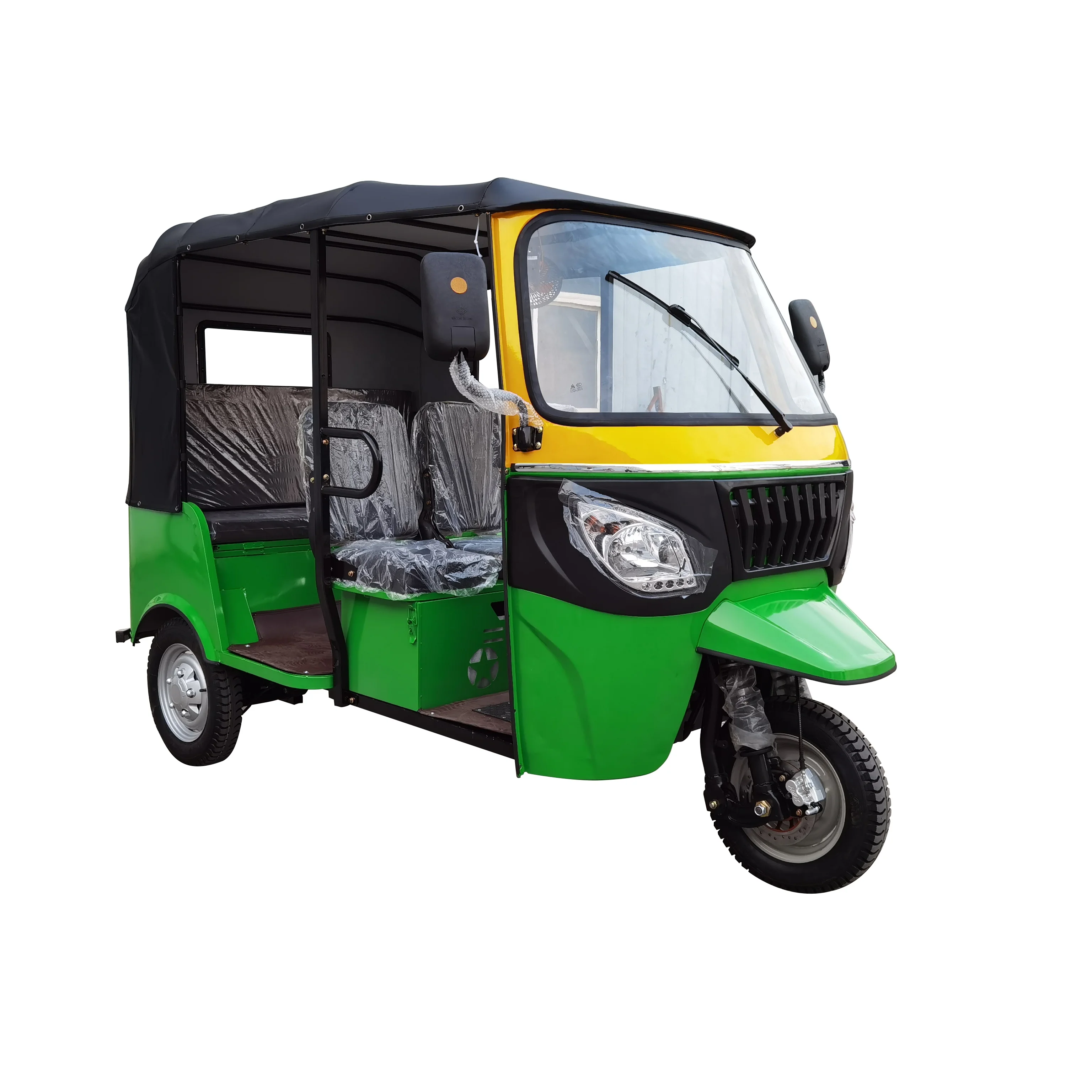 Open-Body 200CC Gasoline Passenger Taxi  Tricycle with Water Cooled Engine 3-Wheeled Passenger tricycle