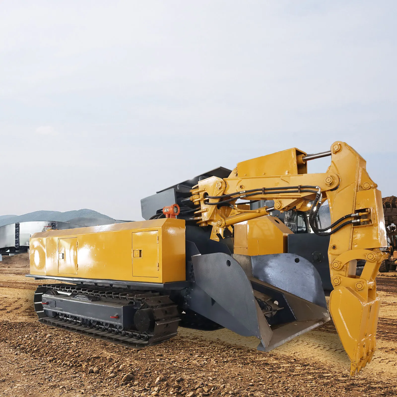 The  electric full hydraulic control system and production device of tunnel machine Haggloader continuous loader