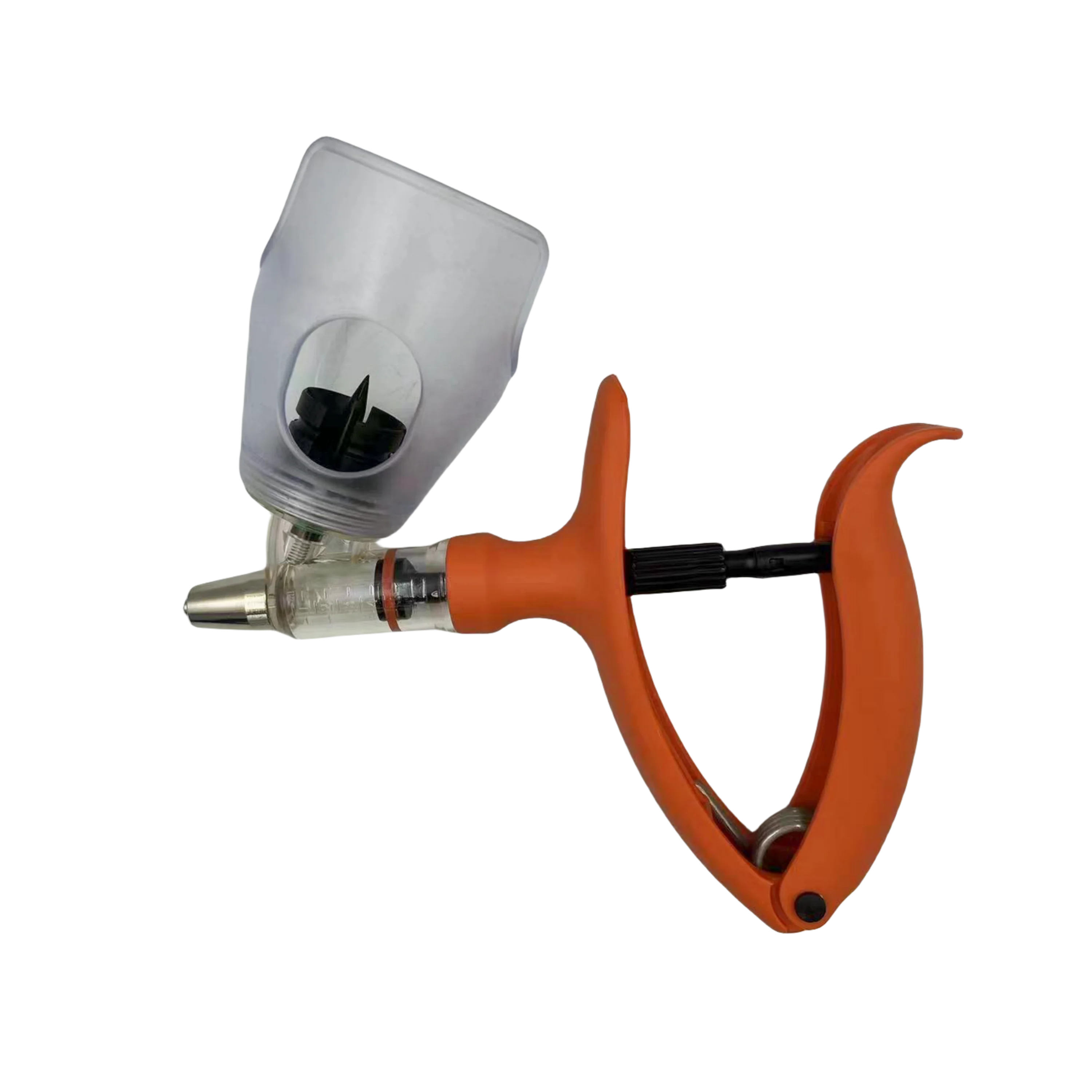 1ml 2ml 5ml Adjustable Animal Livestock Pet Continuous Injection Veterinary Bottle Top Syringe Automatic Poultry Vaccine