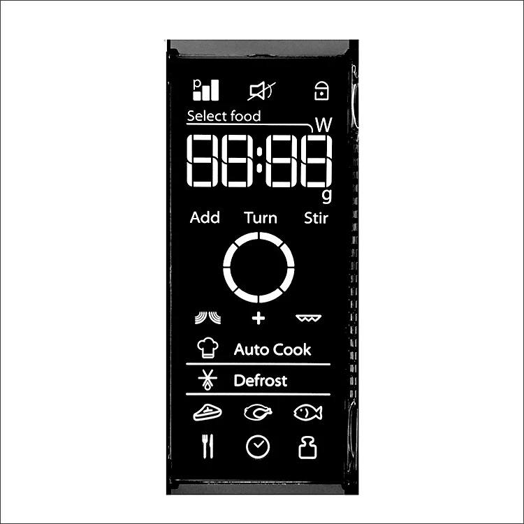 Factory customized monochrome programmable lcd display high contrast LCD display