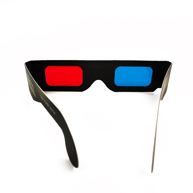 Недорогие бумажные 3D очки 3d виртуальный видео вид анаглиф красный голубой красный/зеленый 3d стекло