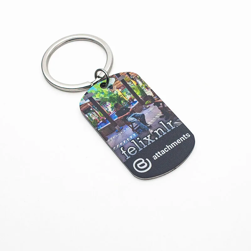 Hot Sale Cheap Logo Customize Sublimation Blanks Stainless Steel Metal Key Chains Wholesale For Souvenir