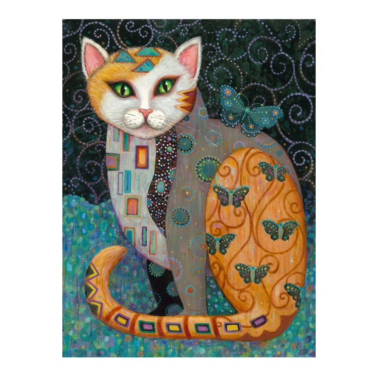 E-BP07  diamond painting 5D diy diamond painting full square diamond painting cat embroidery cross stitch gift home decoration