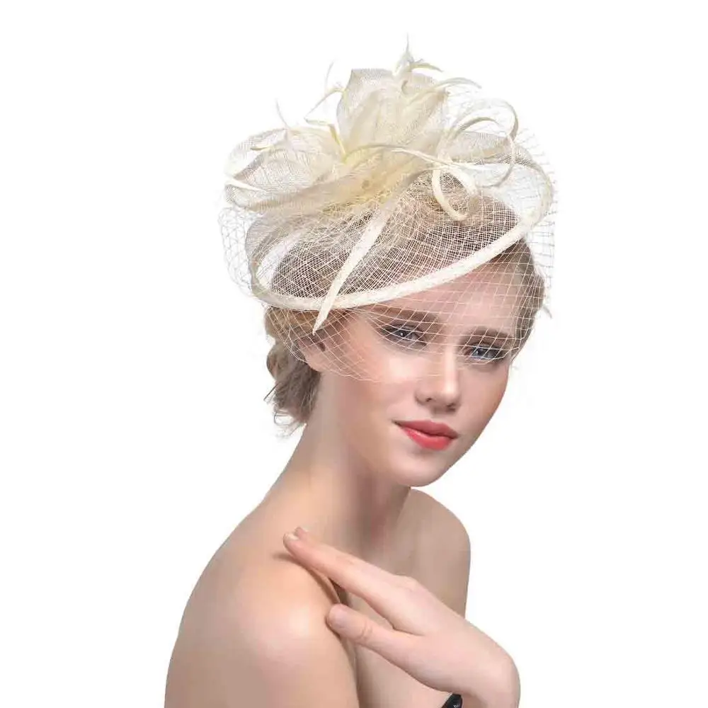 2020 kentucky derby fastinators wedding  women party fancy church hats sinamay