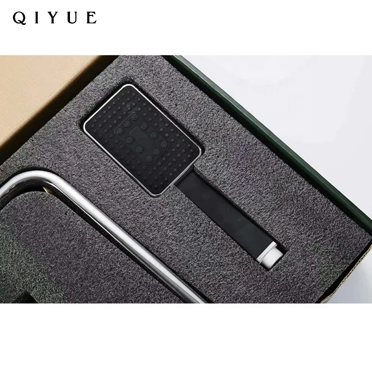 China bathroom hot and cold conceal italian shower mixer, black painted retro shower