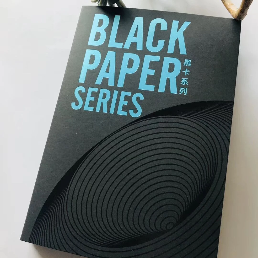 100% virgin wood pulp 180gsm 250gsm 300gsm 350gsm 400gsm 450gsm  black paper