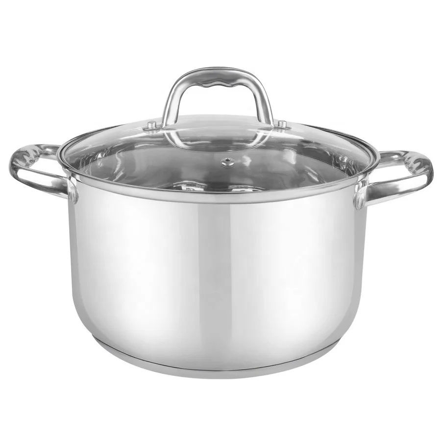 Camping use casseruola saucepan frying pan cookware stainless steel casserole dish set