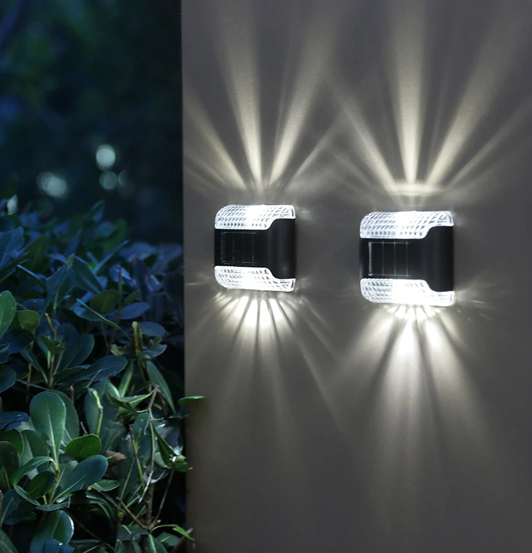 New Design Waterproof Ip65 ABS Led Solar Light for Garden Up and Down Waterproof Balcony Solar Lights Courtyard Landscape