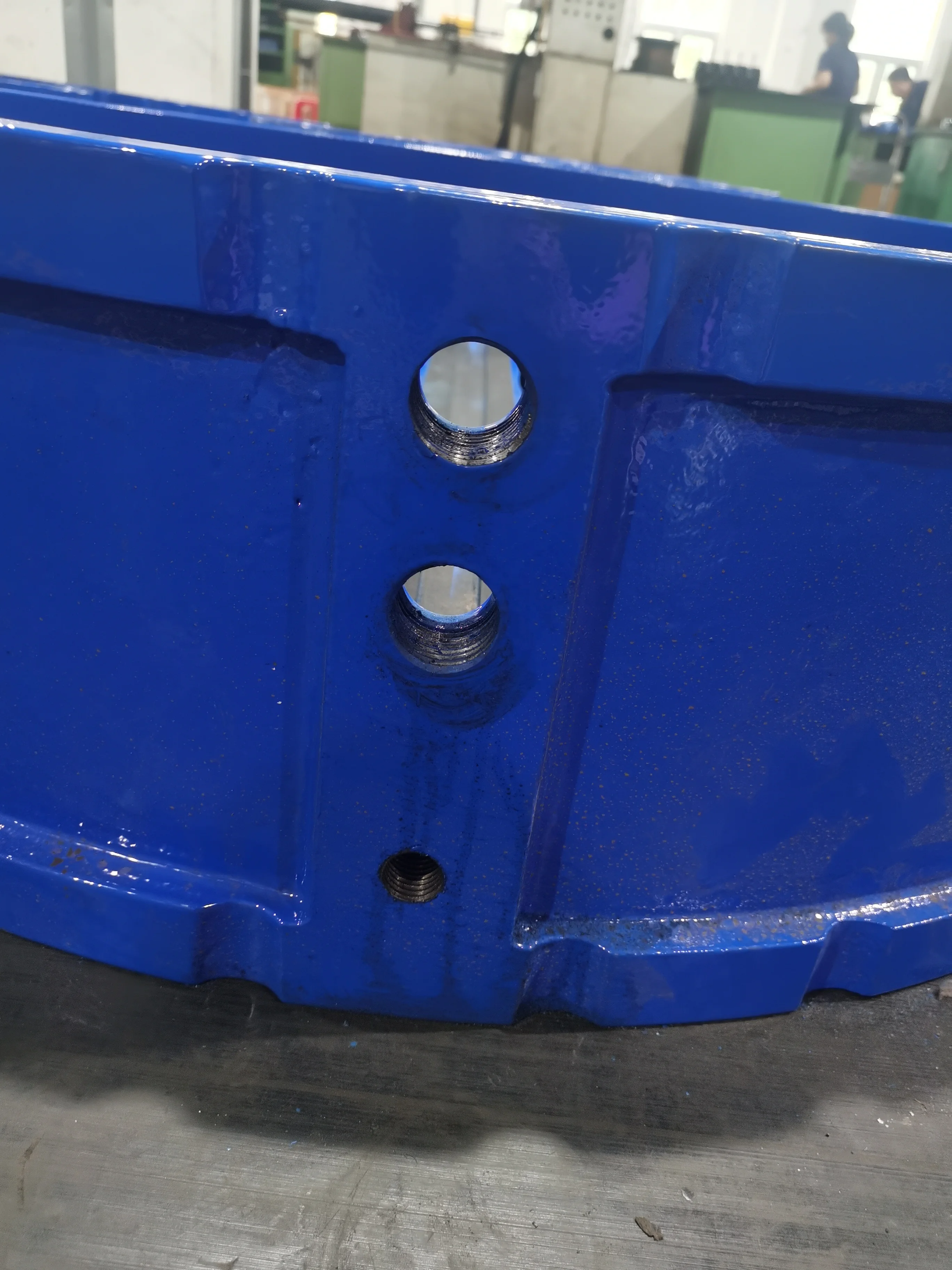 DN1000 PN10 DI Double Door Check Valve with Aluminum Bronze C95400 disc for SeaWater