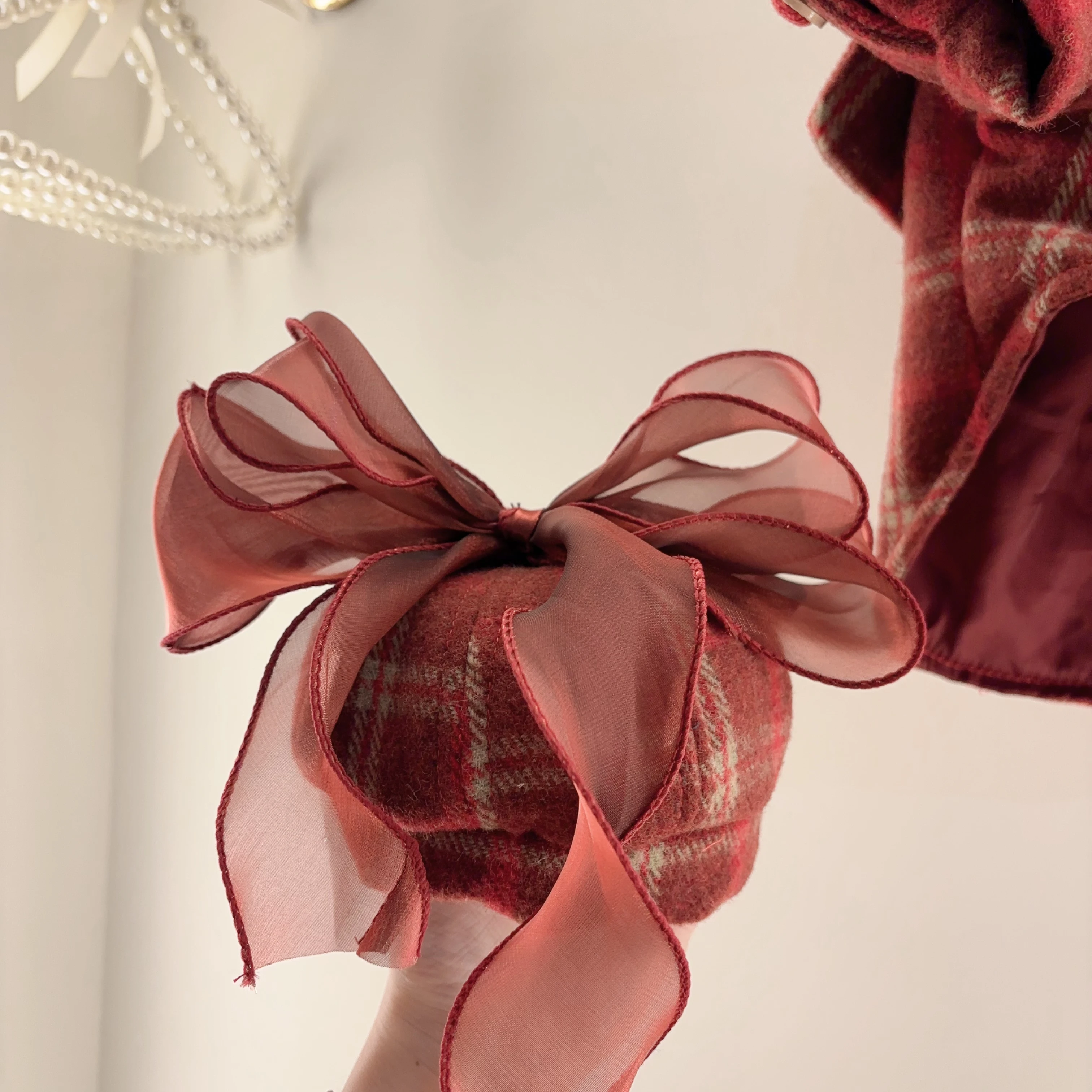 Emili Luxury Cosplay Puppy Clothes Red Plain Christmas Pet dog dress Medium Jean Fur Teddy Animal Perfect Accessory Humans Pets