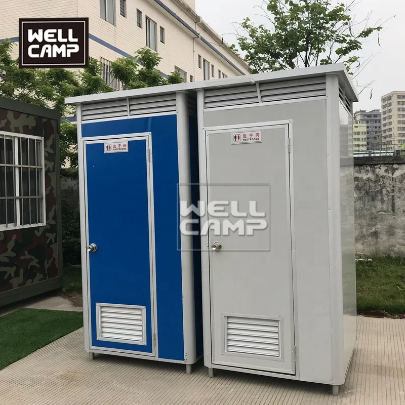 Sandwich Panel Recyclable Mobile Simple Toilet EPS Waterproof Portable Toilet 40HQ Container 3D Model Design CE Certification