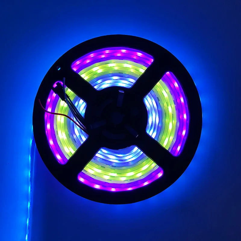 IP20 household interior decor ws2812b APP remote control 5M 10 meters China manufacturer multicolor running RGB led light strip