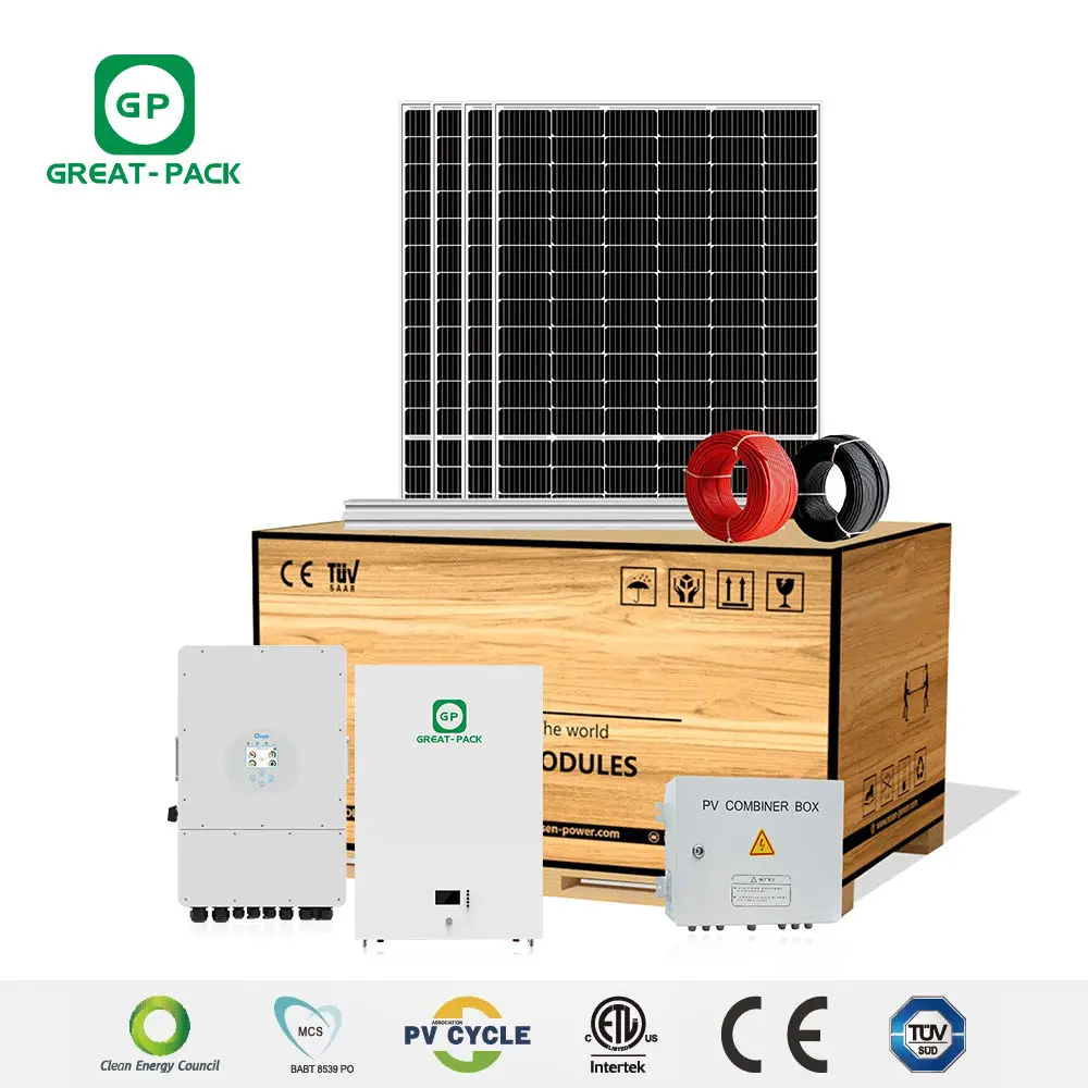 Home Commercial Complete Home Solar Farm System 20 Kw  5000 Watts Solar Energy Home System 30kw