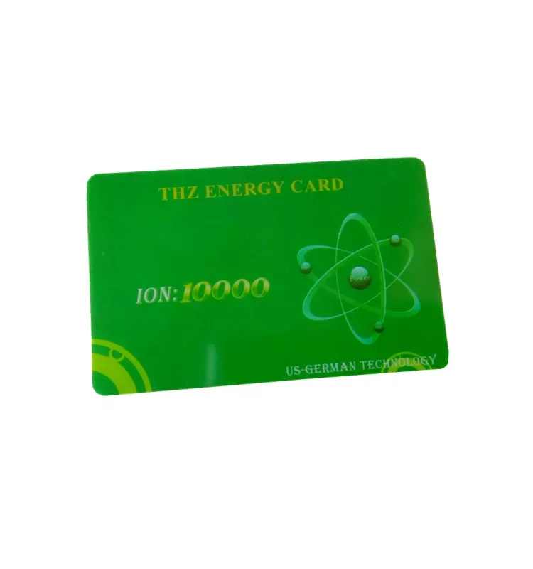 Hot sale 10000 negative ion  Terahertz energy card Germany Nanotechnology Quantum energy  card for Health care with card holder