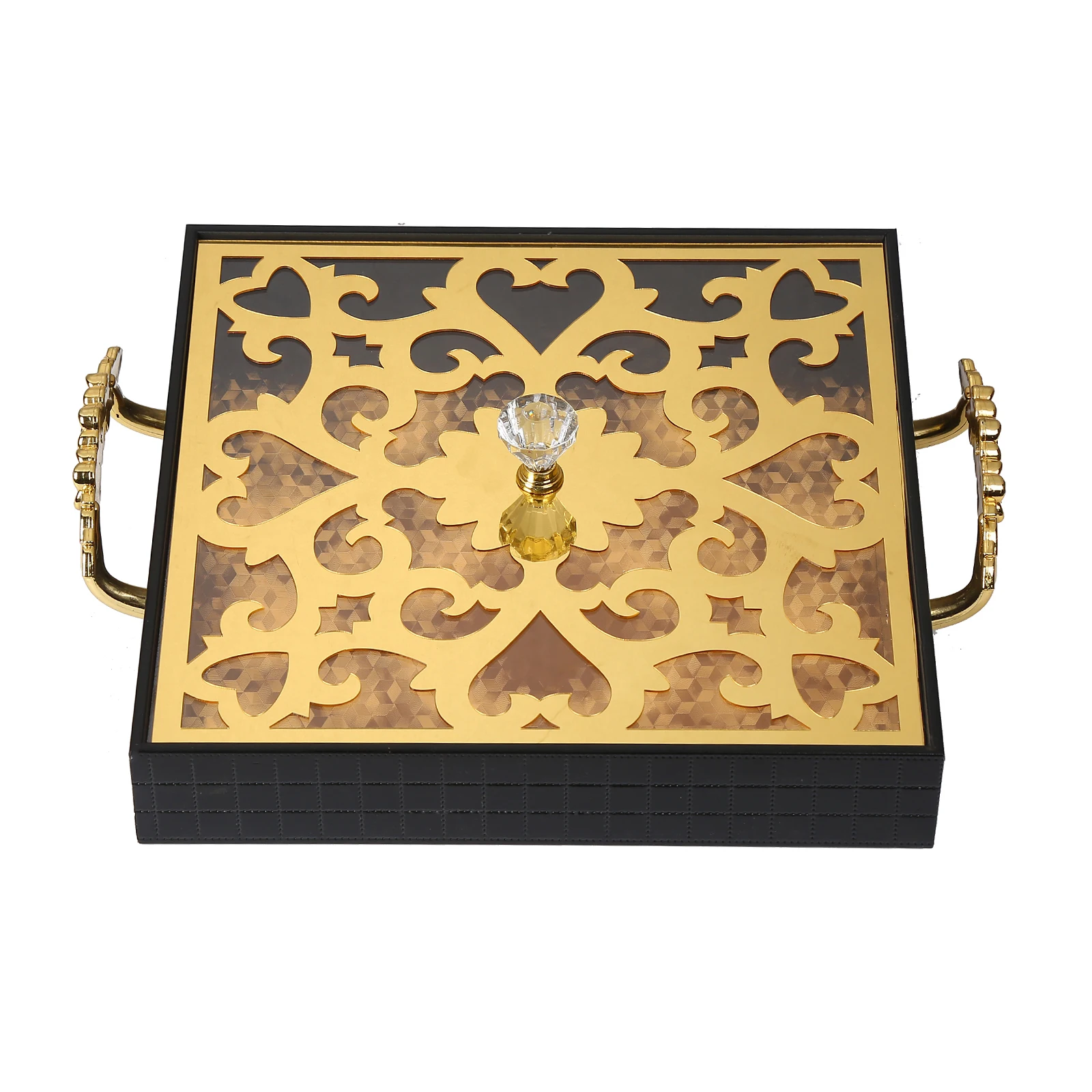 
Square Gird Wholesale Chocolate Sweet Gift Candy Box with lid 