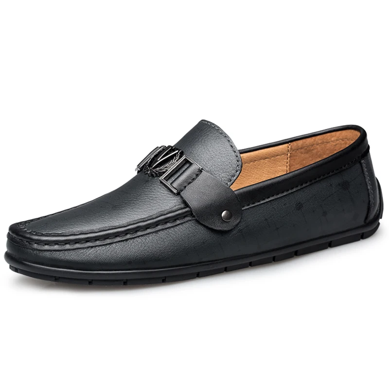 Handmade New Style Fashion Genuine Leather Luxury Loafers designer  Shoes for mens chinos 2021 famous brand