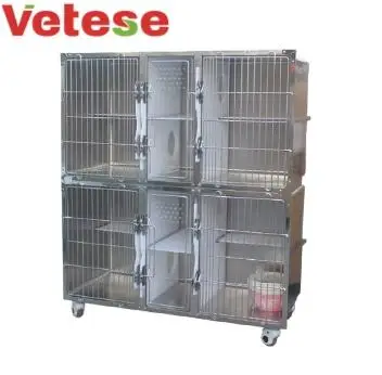 veterinary cages combination cage for dog stainless steel kennel inox veterinary cage clinic