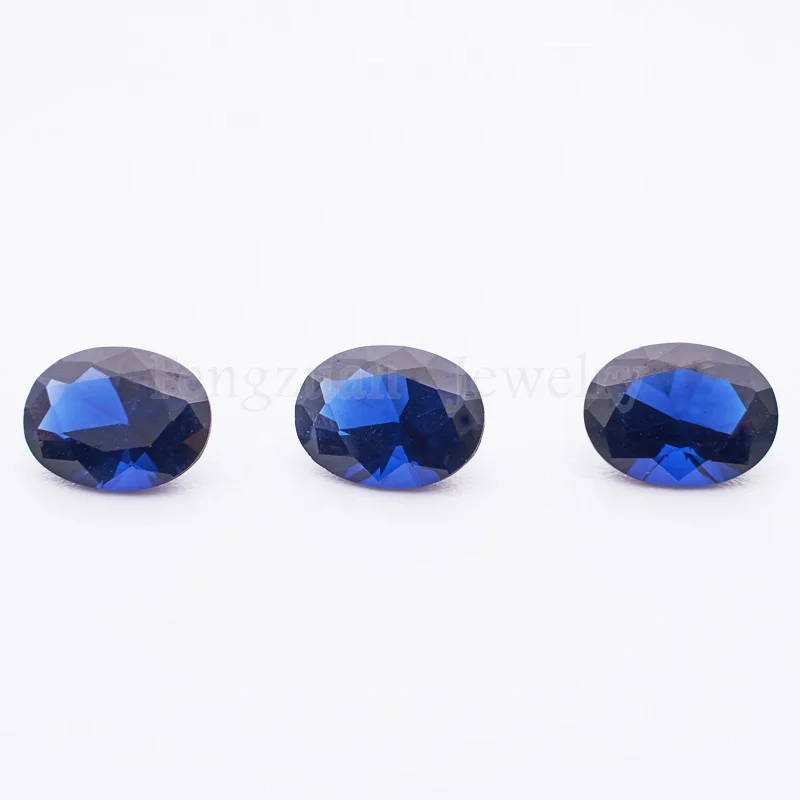 Wuzhou synthetic loose gemstone sapphire blue round cut 5A best quality 34# Blue nano small size 1000pcs/bag