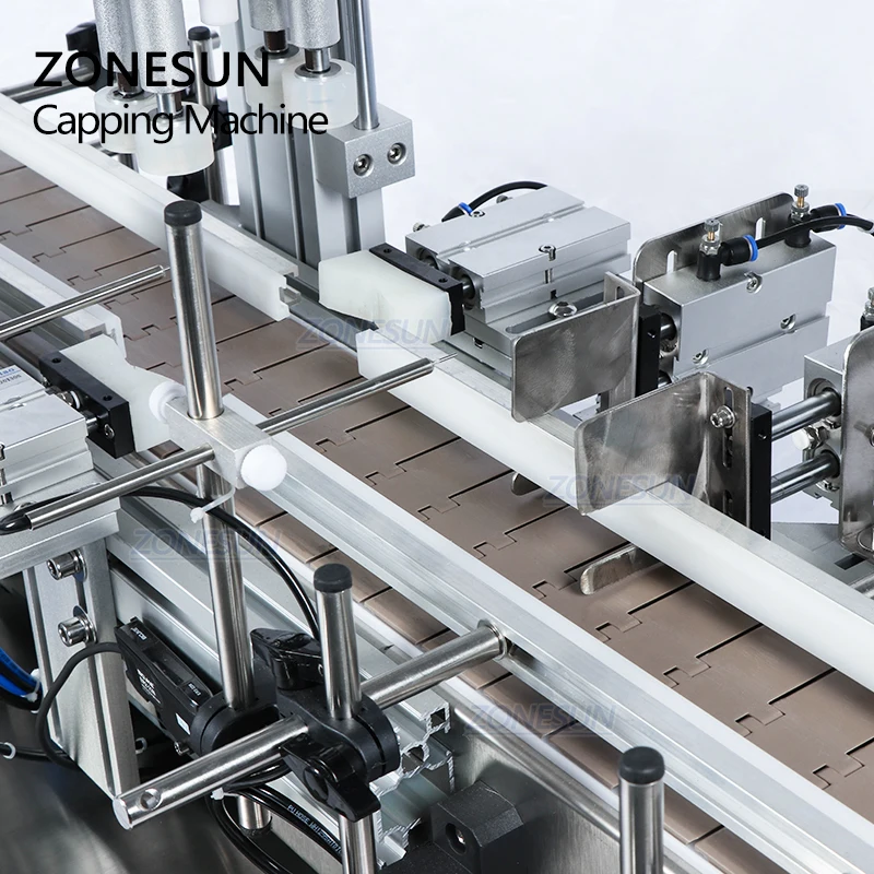  ZONESUN ZS-XG1870 насос Пневматический флакон для рабочего стола винт Автоматическая Машина Для Укупоривания крышками и колпачками стекло аромат бутылка из ПЭТ