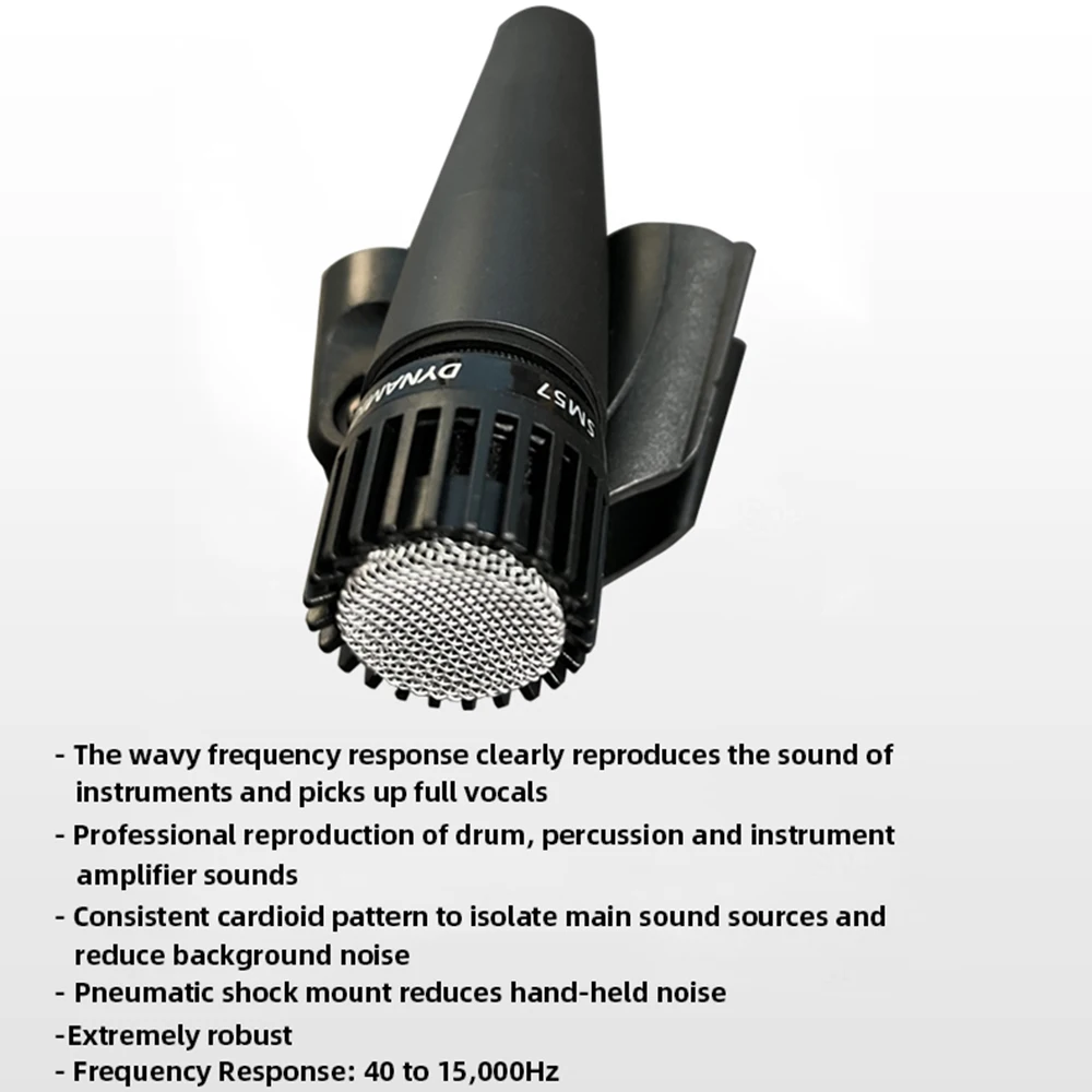 SM57 Dynamic Instrument Microphone Drum Microphone Set Musical Instrument Mic