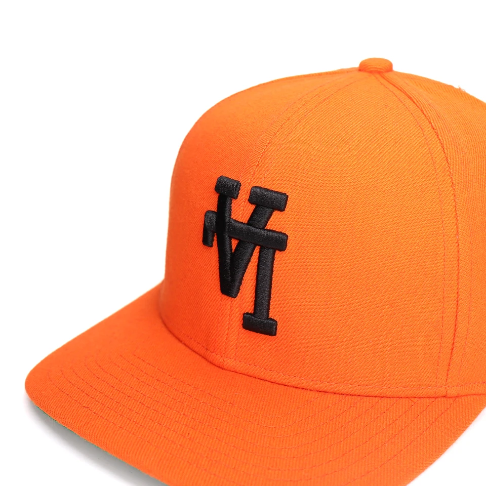 custom colorful 3D embroidery logo acrylic snapback caps 6 panel mens hats