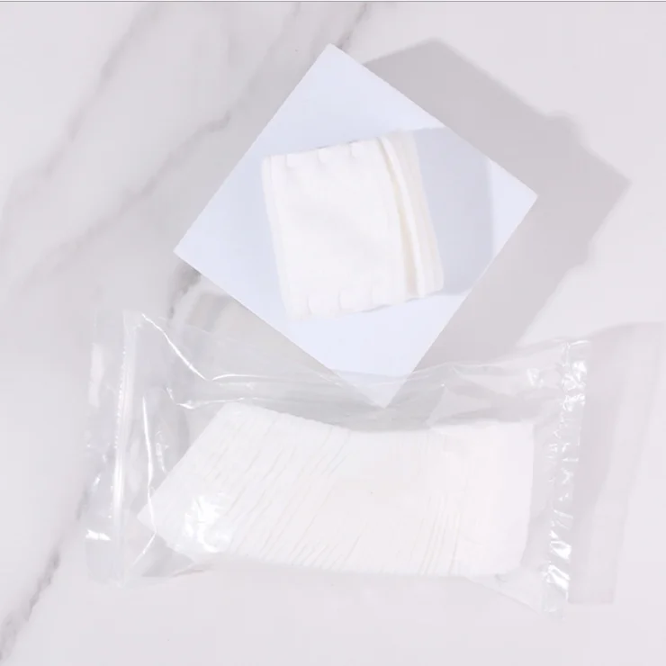 disposable square cotton facial make up remover pads cosmetic cotton pads
