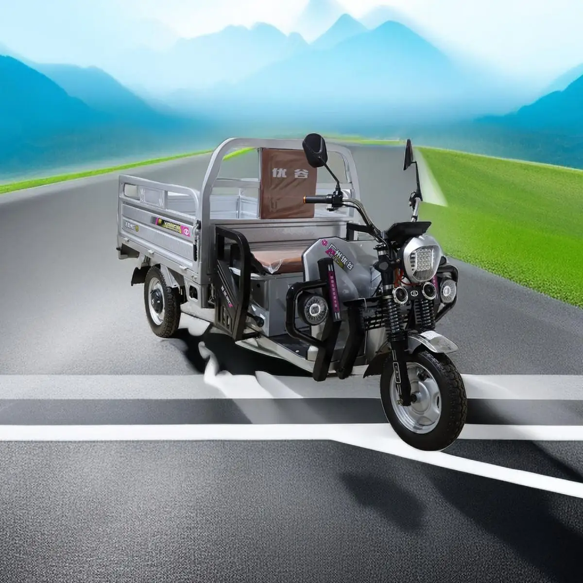 LUBEI производитель транспортных средств OEM/ODM 800W/1000W 60V Электрический грузовой трехколесный скутер