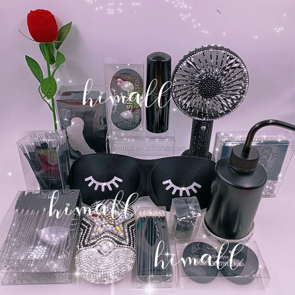 fancy rhinestone princess handheld mini makeup mirror luxury diamond bling lip shape eyelash salon mirror