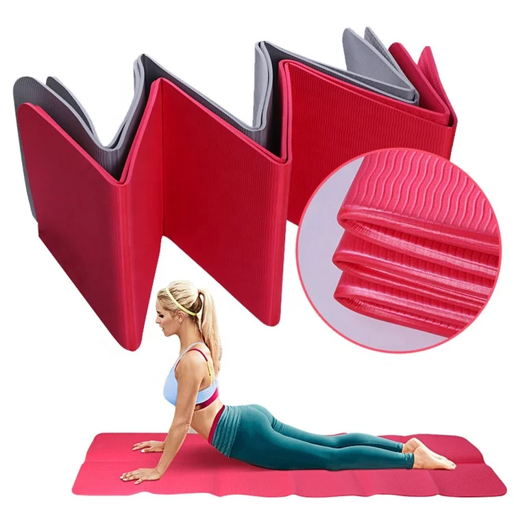 
Gym Home Travel Fitness Exercise Folding TPE Yoga Mat 