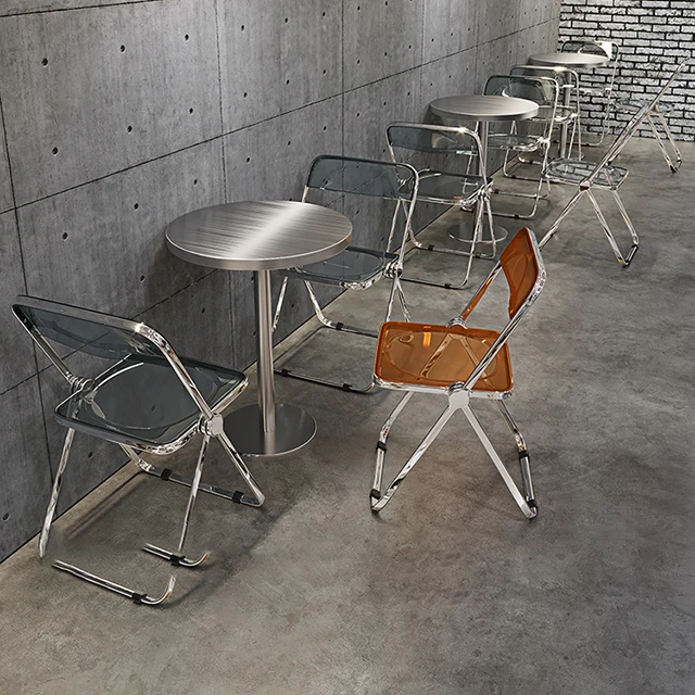 chrome brushed plated Stainless steel western pizza canteen restaurant sofa table and chair furniture for bar cafe