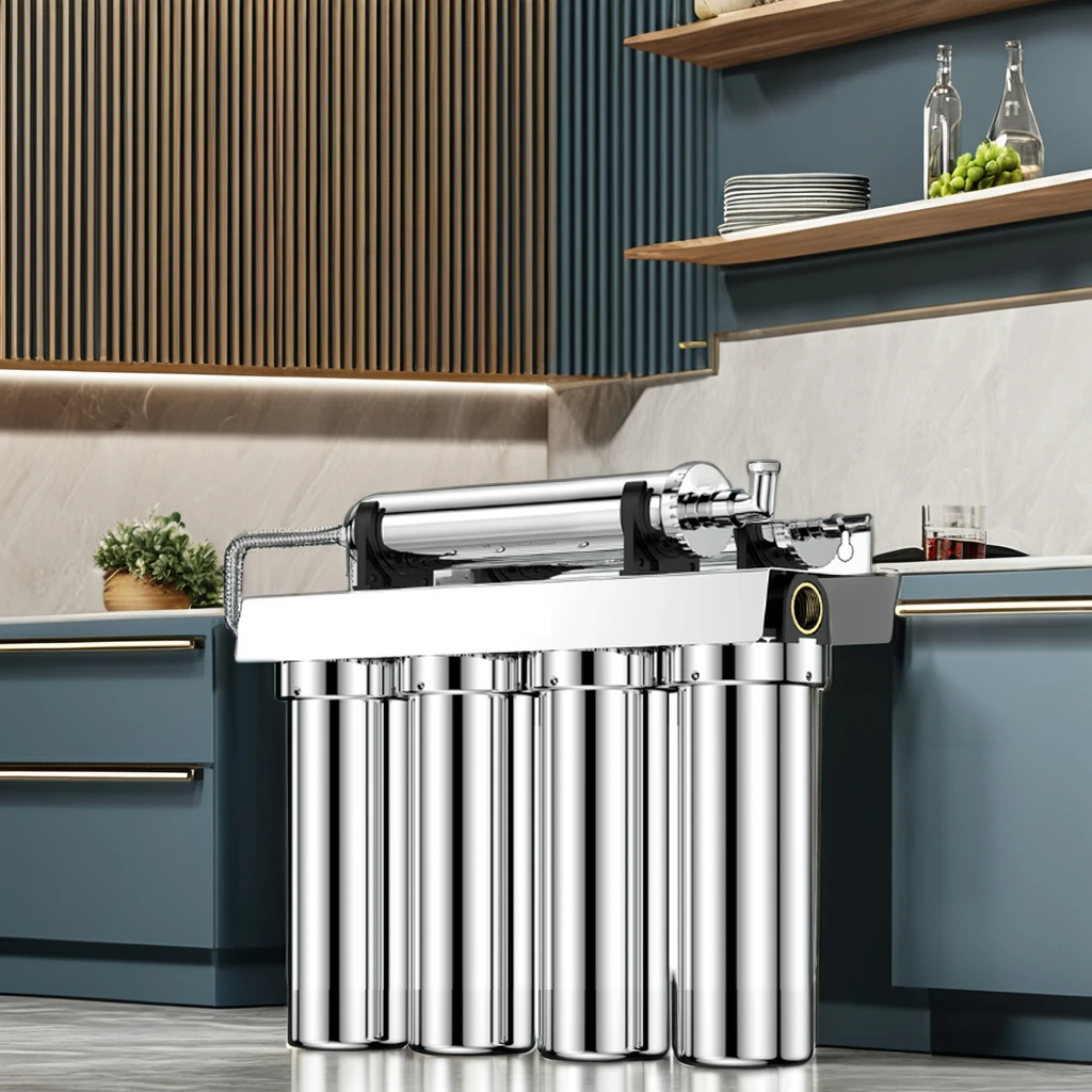 Factory Large Flow 6 Stage Ultrafiltration Water Purifiers Stainless Steel Household Commercial Hotel drink tap water filters