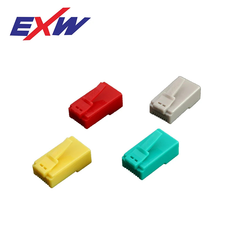 EXW высококачественный изогнутый разъем RJ45 EZ штекер