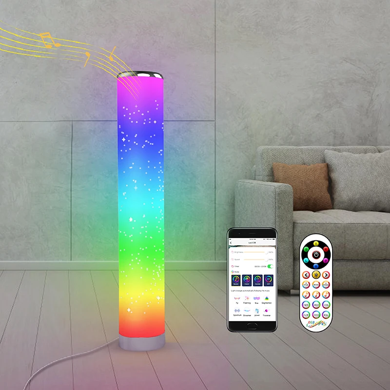 Newest Nordic PP Material With Star Holes Floor Light LED Floor Lamp Atmosphere Standing Lamps for Living Room Indoor Lighting