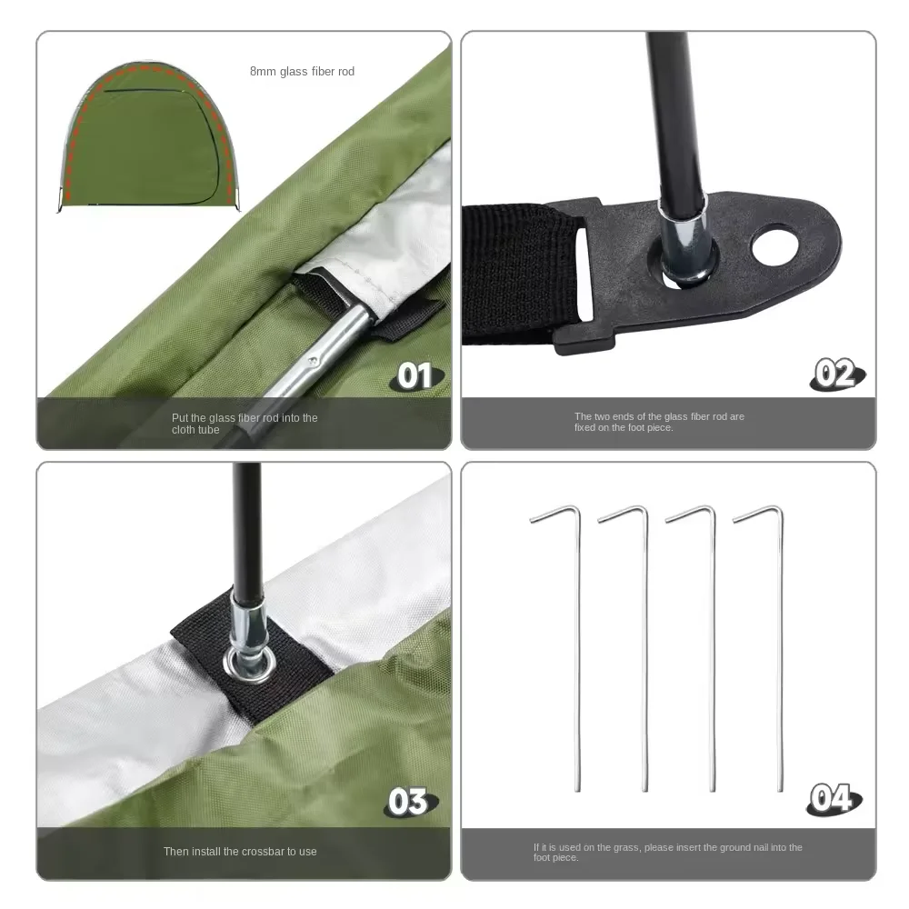 Multifunctional Ventilate Camping Tent For Bike packing Bicycle Storage Tents Outdoor Bike Covers Storage Shed Tent