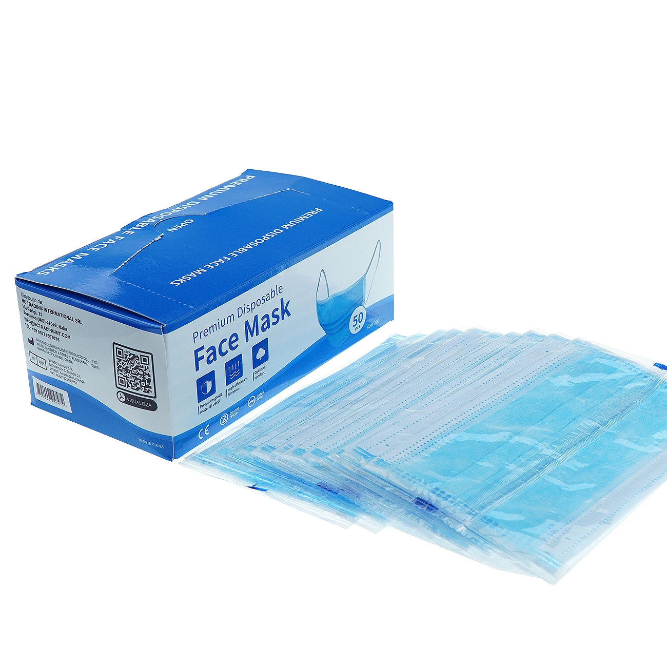 
Custom Medical Surgical Hospital Disposable 3ply Face Mask 