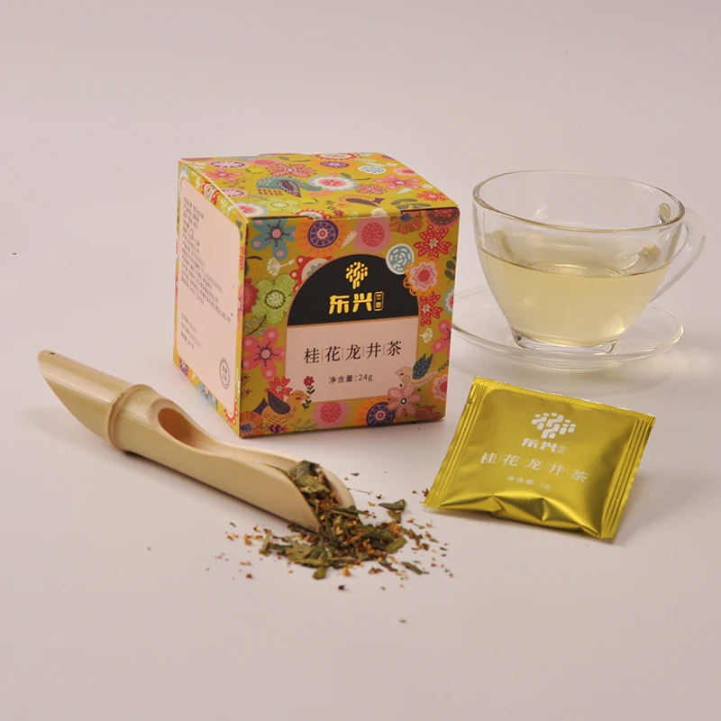 
Spring Picked Delicious Tasting Organic Sweet-scented Osmanthus Dragon Well / Longjing Green Tea 