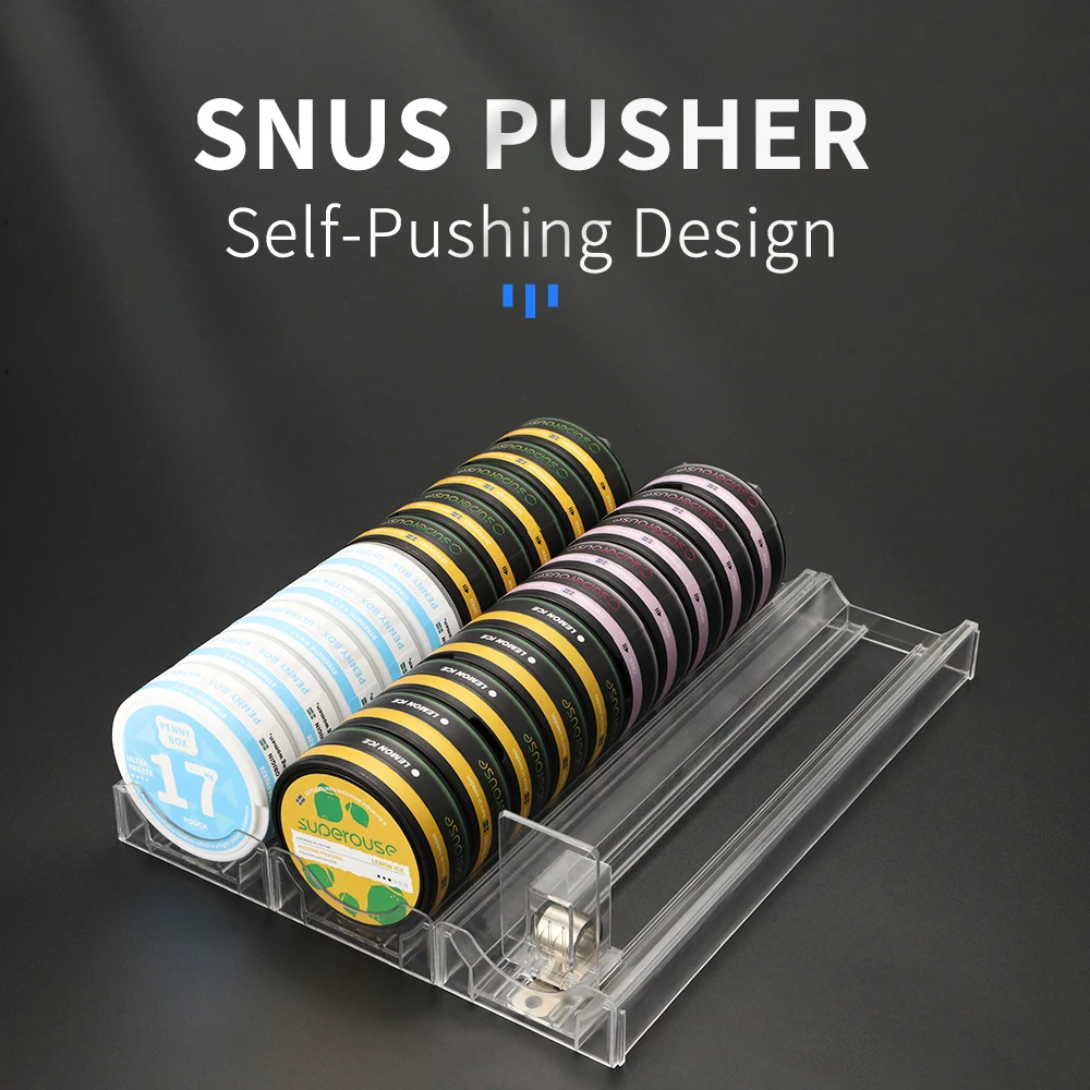 Circular Oral Can Chewing Flavored Tins High Precision Snus pouch Container Aluminum Nicotine Pouches Lip Round Cigarette Pusher