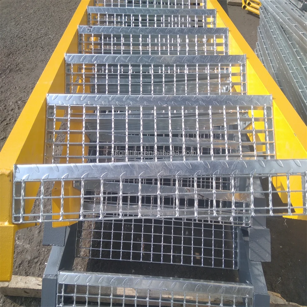 Hot dipped galvanized steel grating prices steel grating walkway / platform grating steps for Type Online Free_30